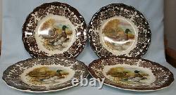 Royal Worcester Palissy Game Series Luncheon Plate Set of 4 Mallards