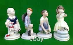 Royal Worcester Playtime Series Set Of Four By Neal French