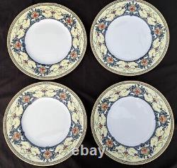 Royal Worcester Porcelain 10 Dinner Plates Set Of 4 Euc