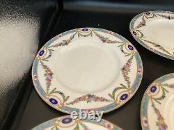 Royal Worcester Puritan Pattern Set Of 8 Salad Plates 7 7/8 In