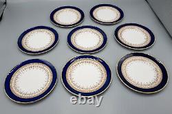 Royal Worcester Regency Blue Bread Plates Set of 14- 6 FREE USA SHIPPING