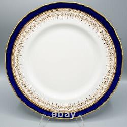 Royal Worcester Regency Blue Dinner Plates Set of 12- 10 7/8 FREE USA SHIPPING