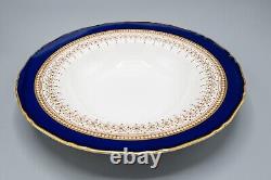 Royal Worcester Regency Blue Rimmed Soup Bowls Set of 11- 8 FREE USA SHIPPING