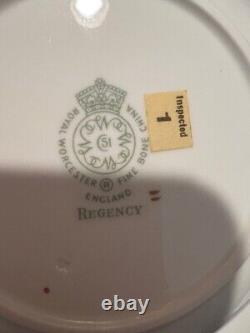 Royal Worcester Regency Green Rimmed Soup Bowl Set of 4 Multiple sets available