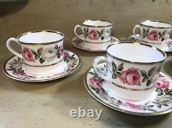 Royal Worcester Royal Garden Teacup & Saucer Trio Teacup Saucer Plate Set Of 5