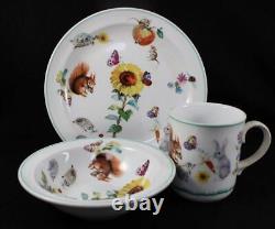 Royal Worcester SKIPPETY TALE 3-Piece Child's Set Plate Bowl & Cup A+ CONDITION