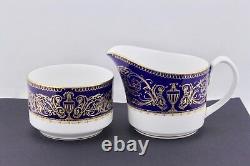 Royal Worcester Sandringham Cobalt Blue 15pc Tea Set Mint