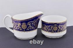 Royal Worcester Sandringham Cobalt Blue 15pc Tea Set Mint