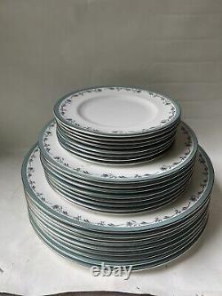 Royal Worcester Sea Rose Luncheon Plates. Set for 8 43 pieces