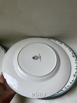 Royal Worcester Sea Rose Luncheon Plates. Set for 8 43 pieces