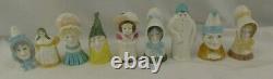 Royal Worcester Set 9 Figural Candle Snuffers Set 9