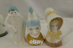 Royal Worcester Set 9 Figural Candle Snuffers Set 9