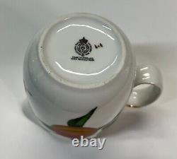 Royal Worcester Set Creamers And Tray Bone China Apple Berry Design&