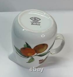 Royal Worcester Set Creamers And Tray Bone China Apple Berry Design&