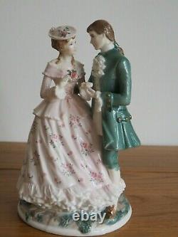 Royal Worcester Set Of 4 Age Of Courtship Figurine
