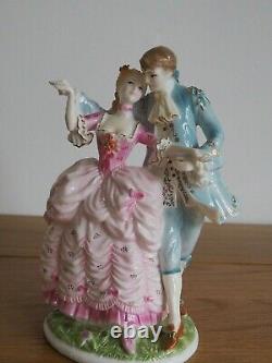Royal Worcester Set Of 4 Age Of Courtship Figurine