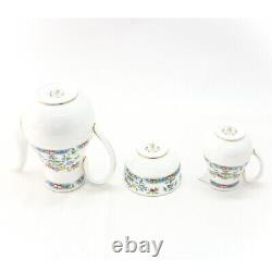 Royal Worcester Tea Set 3 Pieces May Field Teapot Sugar Pot Creamer