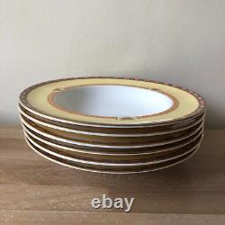 Royal Worcester Versailles Set of 6 Large Rimmed Soup Bowls