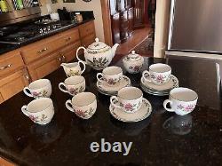 Royal Worcester Vintage 1990s Discontinued Worcester Herbs Tea Set