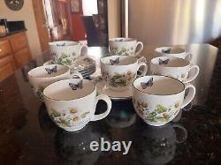 Royal Worcester Vintage 1990s Discontinued Worcester Herbs Tea Set