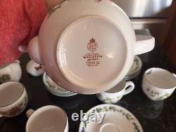 Royal Worcester Vintage 1990s Discontinued Worcester Herbs Tea Set