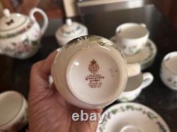 Royal Worcester Vintage 1990s Discontinued Worcester Herbs Tea Set