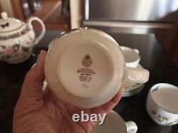 Royal Worcester Vintage 1990s Discontinued Worcester Herbs Tea Set