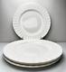 Royal Worcester Warmstry White Salad Plates SET of 4 ENGLAND Bone China 8 1/8