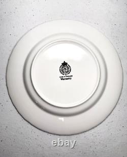 Royal Worcester Warmstry White Salad Plates SET of 4 ENGLAND Bone China 8 1/8