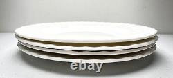 Royal Worcester Warmstry White Salad Plates SET of 4 ENGLAND Bone China 8 1/8