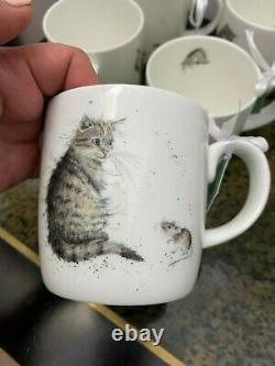 Royal Worcester Wrendale Design mug Cat & Mouse 16 Set Mug and Plates