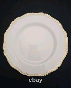 Royal Worcester Z 2218 10.5 Dinner Plates Gold Rim Trim Set of 10