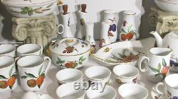 Royal Worcester by Evesham Gold 22K Trim 1961 Porcelain 76 Pieces England 1961