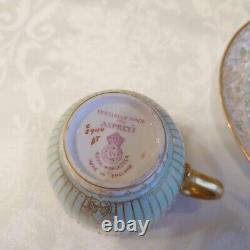 Royal Worcester x Asprey Cup and Saucer Small Gilded Green & Jewels 1916-48