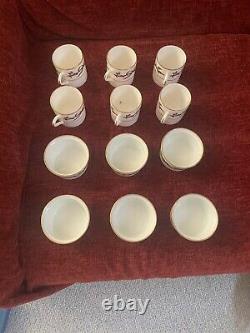 Royal worcester holly ribbons Christmas Dinnerware 9 Piece For 6 People Set