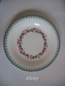 S/8 Royal Worcester Dessert set Diff Florals 2 tazza compotes & 9 3/8 plates