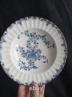 SET 6 Royal Worcester England China MANSFIELD Blue Rimmed Soup Bowls 8