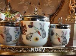 SET Of 31 MAXIME+2 King Size Royal Worcester Slippery TalePattern Egg Coddlers