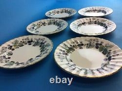 Set 6 Royal Worcester Fine Bone China Lavinia England Small Plates Bread Butter