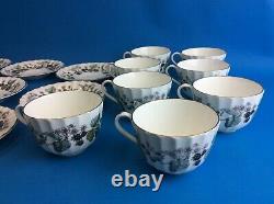 Set 8 Royal Worcester Fine Bone China Lavinia England Saucers Teacups Cups