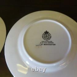 Set Of 10 8 Plates Royal Worcester Grey Mountbatten