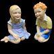 Set Of 2 Vintage Royal Worcester Fine Bone China PUNCH JUDY FG Doughty England