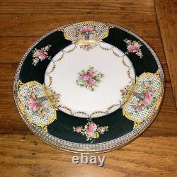 Set Of 4 Antique Royal Worcester Roses Garlands Plates 651926 7.5 Plate