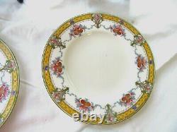 Set Of 6 Antique Royal Worcester Marlowe 9 Luncheon Plates