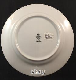 Set Of 6 Royal Worcester Porcelain Evesham Gold Pattern Dinner Plates 10.1/2
