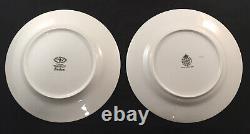 Set Of 8 Royal Worcester Porcelain Evesham Gold Pattern Salad Plates 8.1/4
