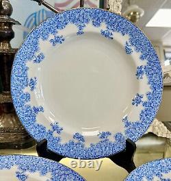 Set Of 9 Antique 1888 Royal Worcester Vitreous Porcelain 10.5 Dinner Plates