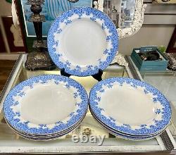 Set Of 9 Antique 1888 Royal Worcester Vitreous Porcelain 10.5 Dinner Plates