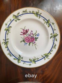 Set Of Elegant Royal Worcester Sheridan 8 Inch Salad Plates Flowers Vines