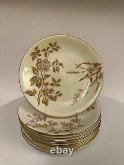 Set Of Ten Royal Worcester Porcelain Dinner Plates